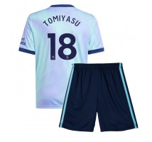 Arsenal Takehiro Tomiyasu #18 Koszulka Trzecia dzieci 2024-25 Krótki Rękaw (+ krótkie spodenki)